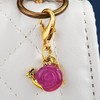 LXHSLJN Agate Snail Keychain Bag Charms for Women Handbags Cute