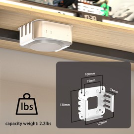 Pholiten Mount Bracket for Mac mini M4/M4 Pro, White