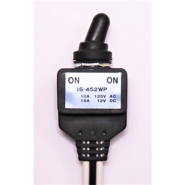 Waterproof toggle switch ON-ON IS-452WP (hex nut, waterproof cap, rubber gasket included)