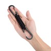 BRAVESHINE Carabiner Double Head with Carabiner, Plastic Bottle, Zack, Paracord,