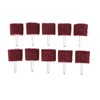 10 Pc Mounted Fiber Mop Polishing Brush Wheel for Drill