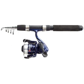 NGT Namazu Mini Travel Telescopic Rod and Reel Combo - Green, One Size