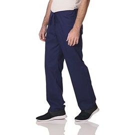 Dickies womens Signature Unisex Drawstring Medical Scrubs Pants, Navy, Large Short US