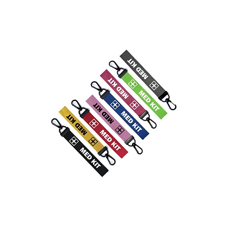 Medkit Key Chain Keyring Luggage Tag Zipper Pull Bag Ring
