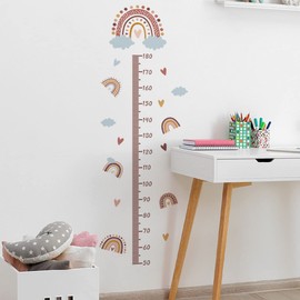 Mestiker Height Meter, Wall Sticker, Children's Height, Wall, Anime, Rainbow, Stylish, Removable Wallpaper, Stylish, Scandinavian Children's Height Scale, Wall Sticker, Decorative, Removable, Stylish,