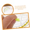 DOITOOL 6Pcs Triangle Ruler Set Multi Function Drawing Tools for