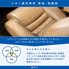洗車の王国 レザートリートメント 50ml スポンジ付き (塗り込み用) 革シート ワックス 艶出し コーティング下地処理剤 498