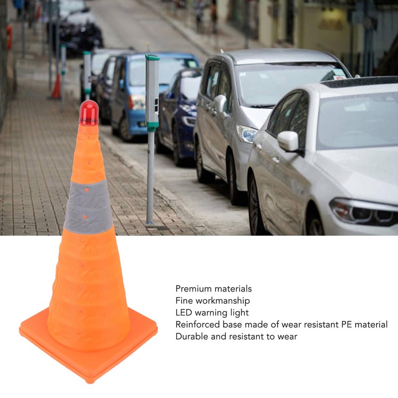 Traffic Cone 60 X 29 X 29cm Collapsible Anti Aging