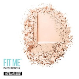 Maybelline New York Fit Me Mate + maquillaje en polvo sin poros, Translúcido, 1 pieza