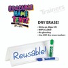 Trainers Warehouse Heavy Duty Premium Reusable Name Cards, White, Dry-Erase