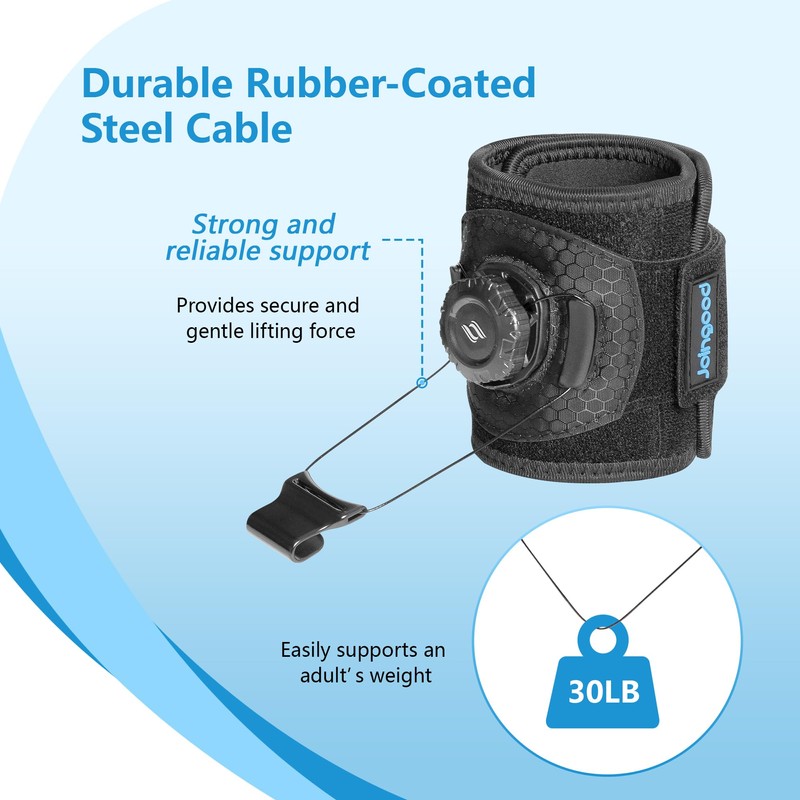 Adjustable AFO Foot Drop Brace with Quick Adjust Knob and