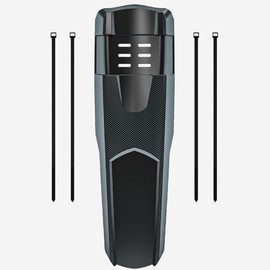 HOUSON Mountain Bike Mudguard with Carbon Look & Air Dynamics - Reinforced Construction, Splash Protection & Quick Assembly (Wide Rear Part, Tear-Resistant)