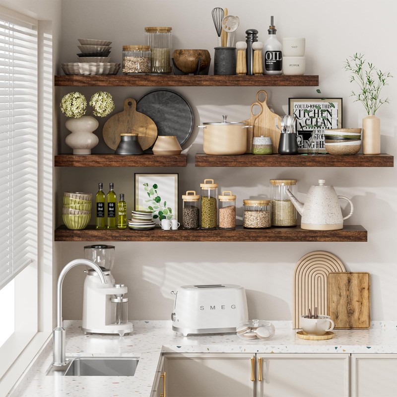 Heimlove 36 Inch Long Floating Shelf for Wall, 12" Deep
