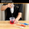 RZJZGZ 4 PCS Silicone Resin Mixer Paddles for Drill, Epoxy