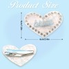 Heart Bride Hair Clip, Heart Shape Hair Barrettes, Glitter Rhinestone