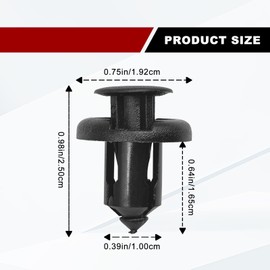 91503-SZ3-003 Front Bumper Retainer Clips Fit for Honda and Acura Fastener Rivets - 20PCS