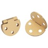 ZZLZX 2PCS Mini 180 Degree Brass Hinge Pure Brass Flap