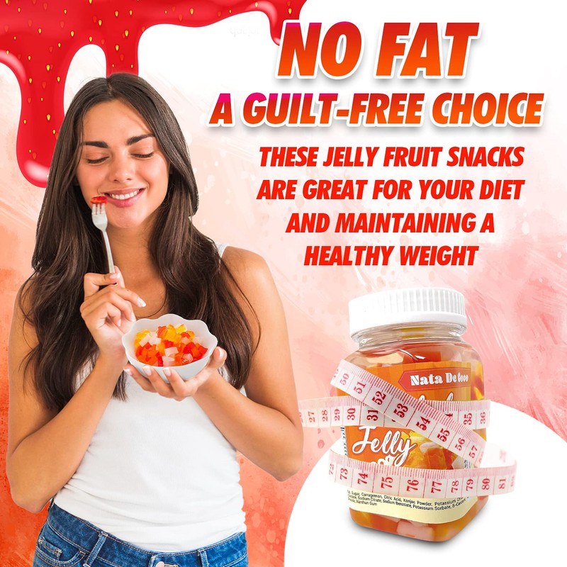 Fusion Select Strawberry Jelly - Fruity Coconut Gel Snacks &