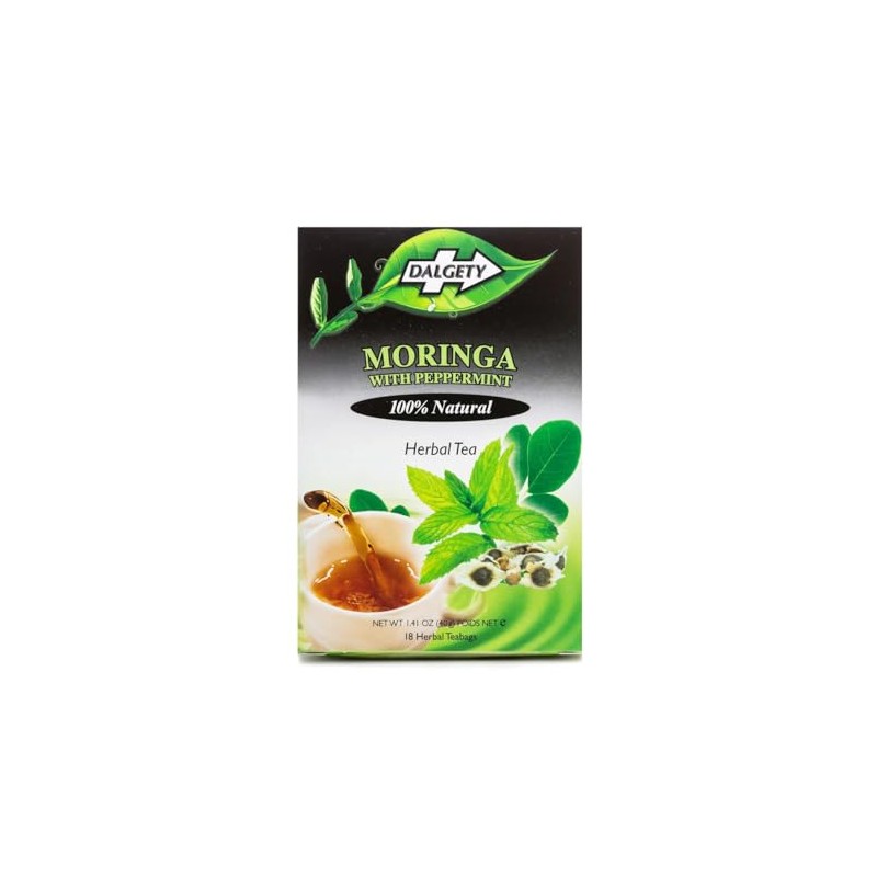 Dalgety Moringa with Peppermint Herbal Infusion 40g Cartons 100% Natural,