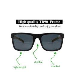 INFI Polarized Sunglasses for Men Fishing Driving Running Glasses UV400 Protectiont (Black/Wood Grain)