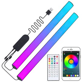YAPJOY RGB LED Light Bar with Music-Sync RGB Effects - Dimmable Color Changing Lighting for Gaming, Home Decor and Office - USB Powered Light Strip