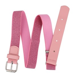 EANAGO Elastic stretch belt >PRINCESS ANASTASIA< for children - modern glittering for girls from approx. 3-15 years, pink, One Size