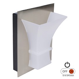 Facon LED 12V Wall Sconce for RV Camper with On&Off Switch, Decorative LED RV Dinette Light, 12Volts DC RV Interior Light for RV, Motorhome, Camper, Trailer, Boat