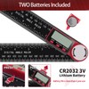 Digital Angle Finder, Angle Protractor Ruler with 200mm/ 7 inch,