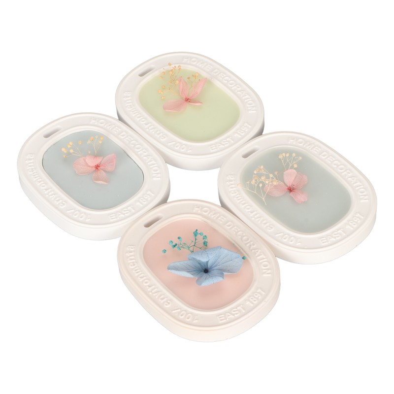 4PCS Set Wardrobe Aromatherapy Wax Tablets Long Lasting Floral Scent