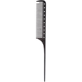 Peine de de Rata, Peine de Peluquería Profesional para Peluquería, Peine de Metal de Aluminio, Herramientas de Peinado Portátiles(negro)