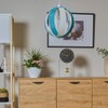 MiniSun | Modern Turquoise/Teal and Cream Fabric Cocoon Style Ceiling