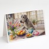 Caroline's Treasures DAC6835GCA7P Decorating Easter Irish Wolfhound Greeting Cards Pack