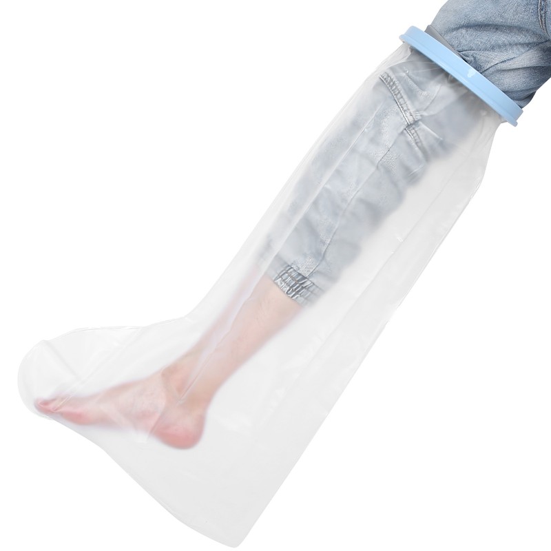 Leg Cast Cover Watertight Foot Wound Protector Reusable Kid Leg