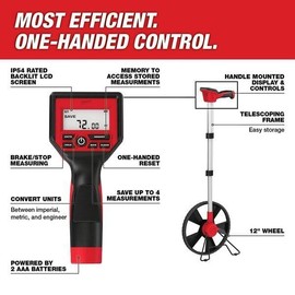 EGYBEL 12 In. Digital Measuring Wheel for Milwaukee Tool