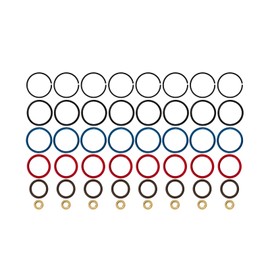 Zieichy 8 Set Injector Seal Kits O-Ring Kit Compatible with Ford 1994-2003 7.3L Power Stroke CM5010, XC3A9229AB, XC3Z9229AB (48PCS)