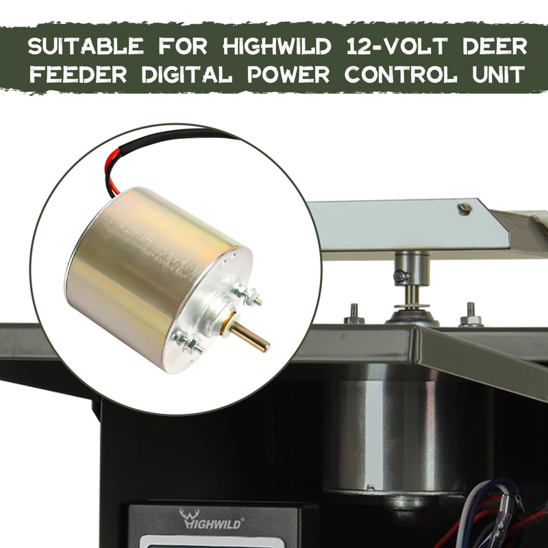 Highwild Universal 12V Hunting Spinner Feeder Box Motor