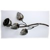 UHRIG Wrought Iron Rose, Decorative Flower Made of Steel, Garden
