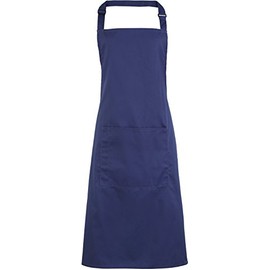 Long 'Colours' Bib Apron with Pocket - 72 x 86 cm