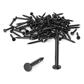 100Pcs 30mm Nails for Wood, Wood Nails, Galvanized Concrete Wall Nail, Masonry Nails, Picture Nails for Carpentry & DIY, Hanging Pictures and Woodworking-Black