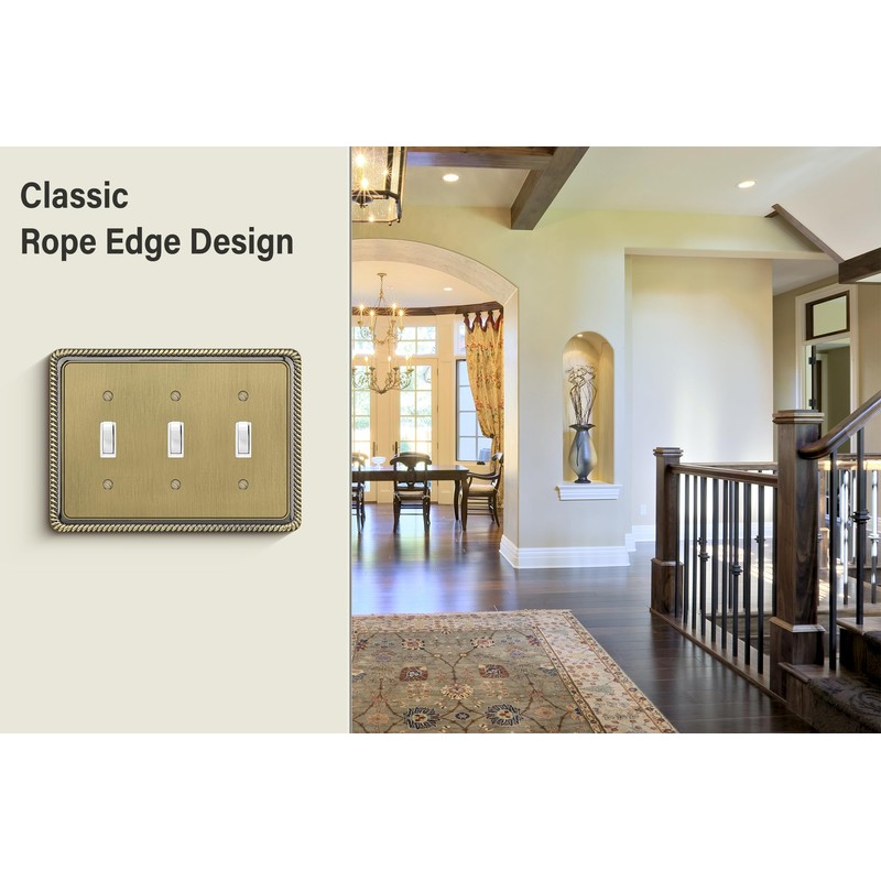 Henne Bery Rope Edge Decorative Wall Plate Switch Plate Outlet