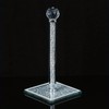 Crushed Diamond Silver Paper Towel Holder, 34cm, Elegant Rack for