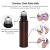 PrettyCare Roller Bottles For Oils 10 ml (Amber Glass, 24