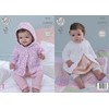King Cole Baby Knitting Pattern Raglan Sleeved Hooded or Round