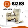 DOJA Barcelona Polyethylene Wall Elbow PE Compression 20 x 1/2