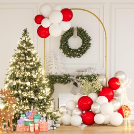 Snughome Snughome 7.2FT Arch Backdrop Stand, Gold Metal Arch Stand, Wedding Arch Frame Ideal for Balloons Flowers for Party, Wedding, Baby Shower, Holiday Decoration