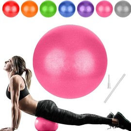 Bender Pilates Small Exercise Mini Bender Ball for Therapy, Core Training, Balance, and Physical Therapy - 9 Inch Exercise Tool for Pilates and Yoga - Color: Pink