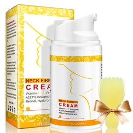 Neck Creams for Tightening and Firming, Neck & Chest and Décolleté Anti-Aging Treatment for Crepey Sagging Skin & Wrinkles with Collagen, Retinol & Hyaluronic Acid - Lifting, Firming Deep Hydration