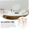 SAFIGLE 4Pcs Transparent DIY Lipstick Tubes Refillable Lipstick Storage Containers