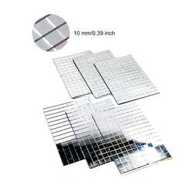 Self-Adhesive Mosaic Tiles Mini Square Glass Decorative Craft DIY Xmas Decoration Accessory Mirrors Mosaic Tiles REAL Glass Craft Mini Square & Round Mirrors Mosaic Tiles (Sliver, 10 x 10 mm, 750 Pcs)