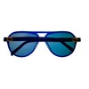 Tony Hawk Mens Navy Plastic Aviator Rxable Sunglass Smoke Lens